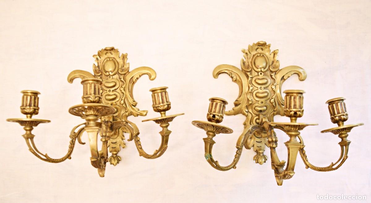 Antig&uuml;edades: Apliques de pared para velas - Foto 5