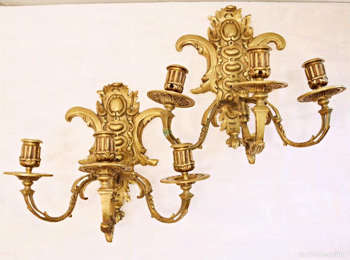 Antig&uuml;edades: Apliques de pared para velas - Foto 7