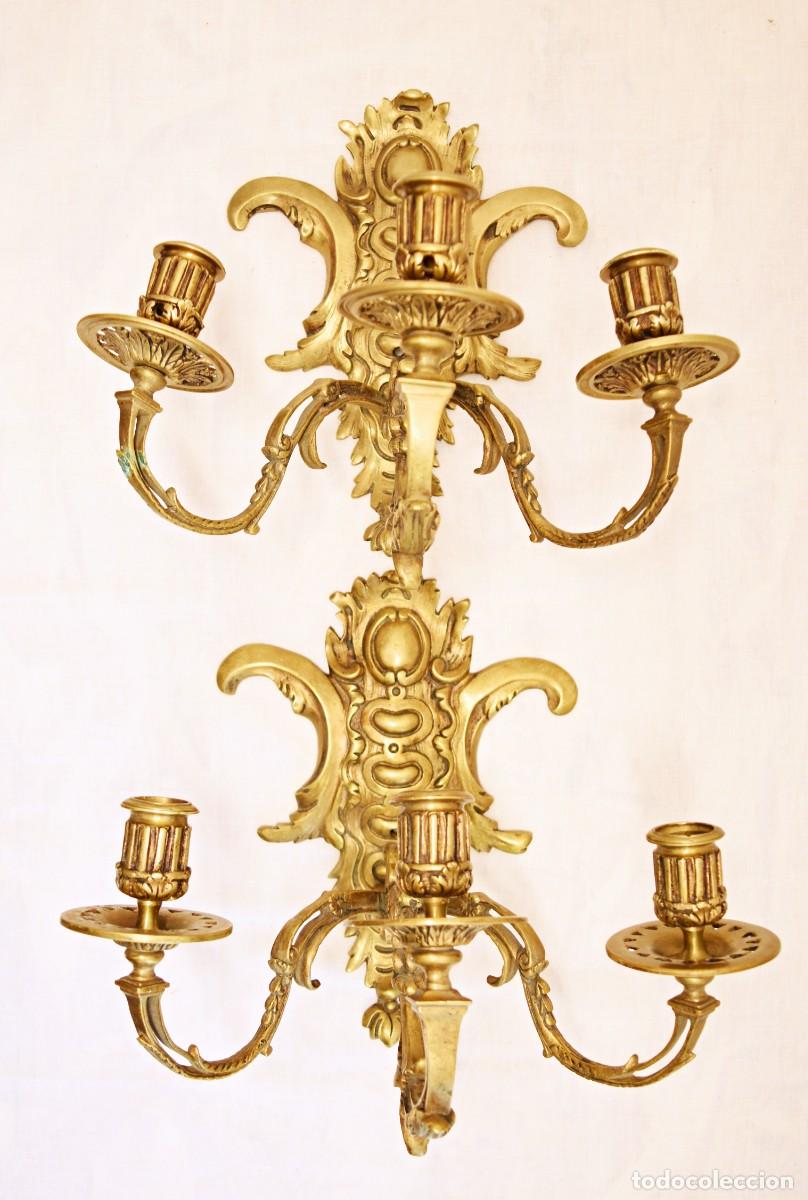Antig&uuml;edades: Apliques de pared para velas - Foto 8