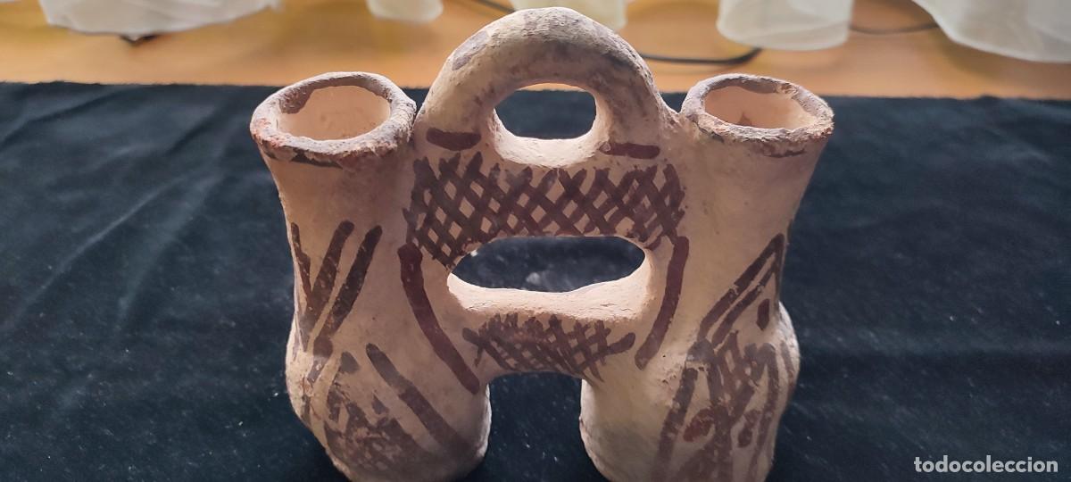 Antig&uuml;edades: Muy antigua cer&aacute;mica bereber del valle del Rif jarra portaliquidos