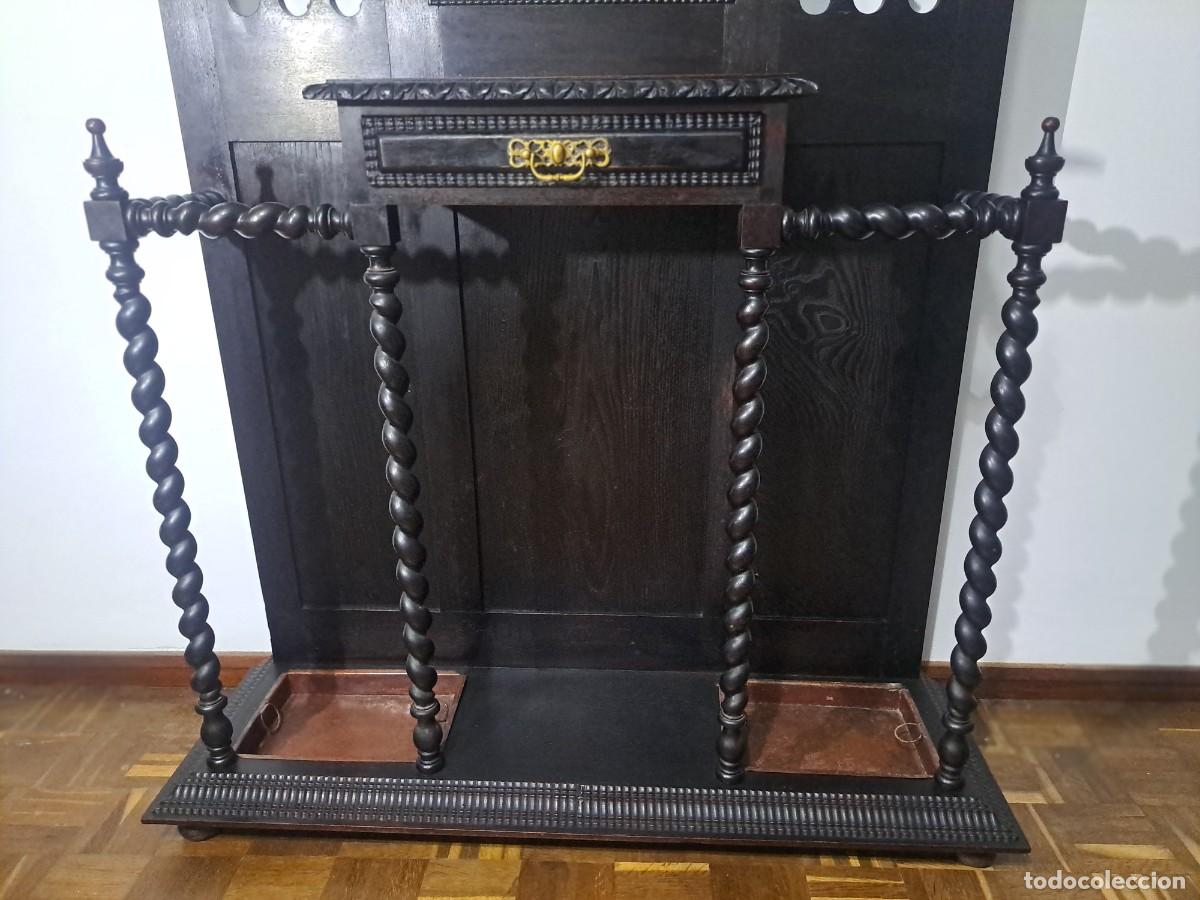 Antig&uuml;edades: Perchero de PALO SANTO - SIGLO XIX - Foto 3