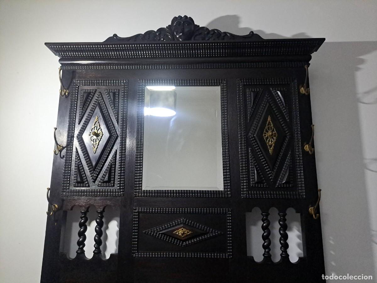 Antig&uuml;edades: Perchero de PALO SANTO - SIGLO XIX - Foto 4
