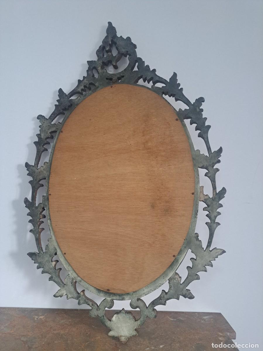 Antig&uuml;edades: CONSOLA CRED&Ecirc;NCIA COM ESPELHO EN MADERA TALLHADA - Foto 11