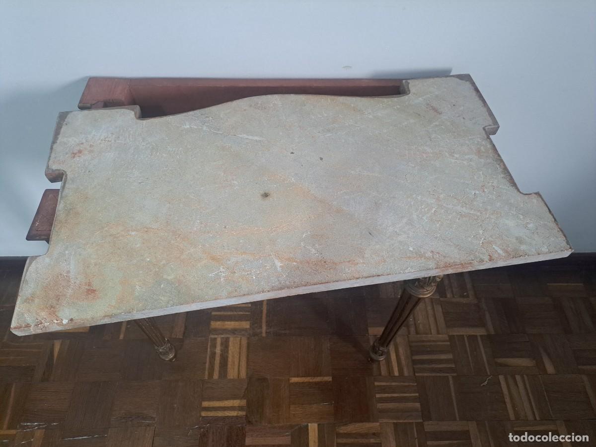 Antig&uuml;edades: CONSOLA CRED&Ecirc;NCIA COM ESPELHO EN MADERA TALLHADA - Foto 14