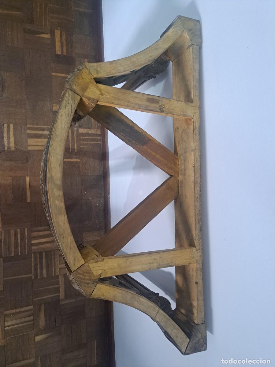 Antig&uuml;edades: CONSOLA EN MADERA TALLADA Y DORADA - Foto 6