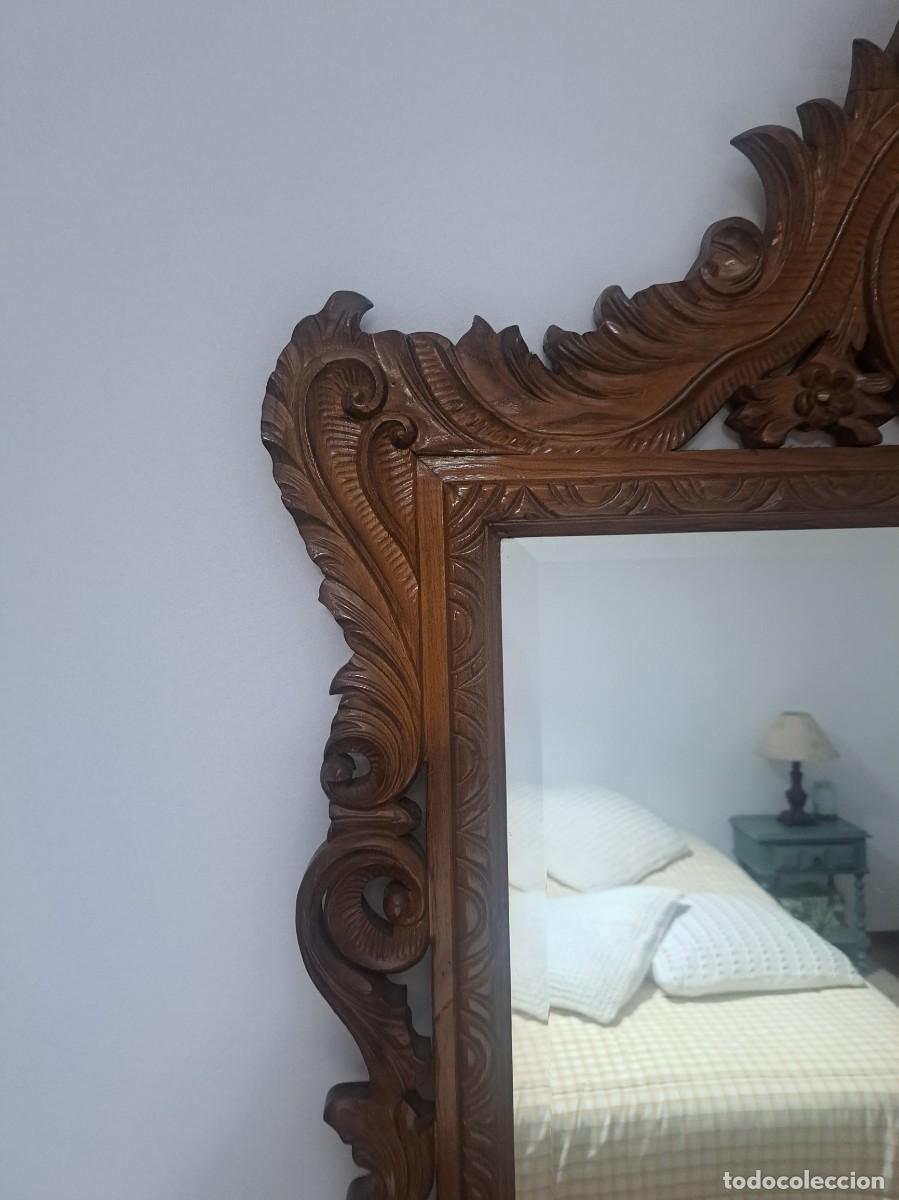 Antig&uuml;edades: CONSOLA Y ESPEJO DE MADERA TALLADA - Foto 7