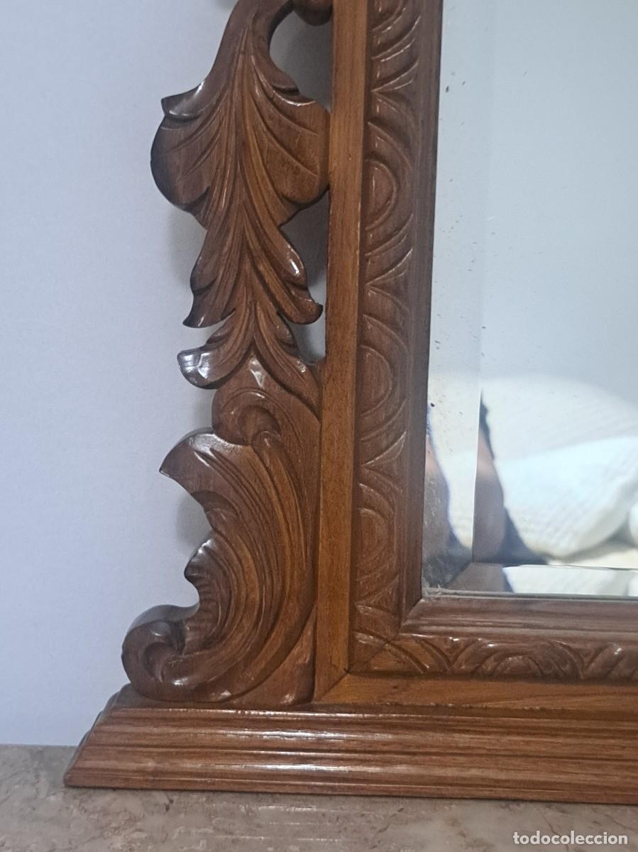 Antig&uuml;edades: CONSOLA Y ESPEJO DE MADERA TALLADA - Foto 9
