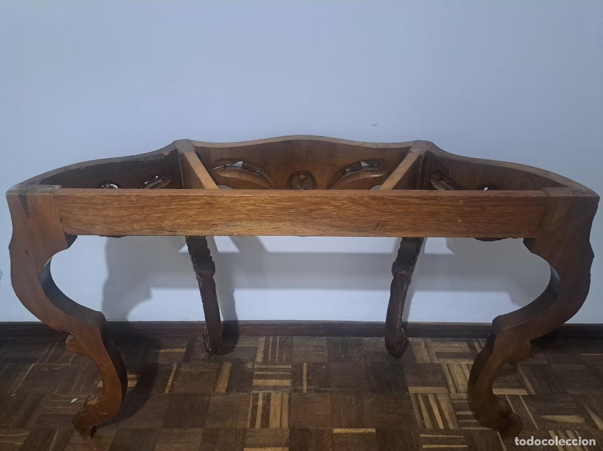 Antig&uuml;edades: CONSOLA Y ESPEJO DE MADERA TALLADA - Foto 15