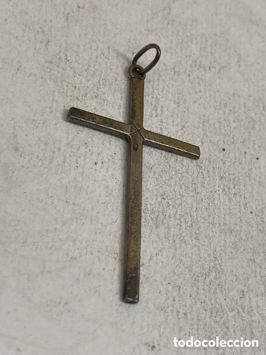 Antig&uuml;edades: Cruz de plata religiosa C421 - Foto 1