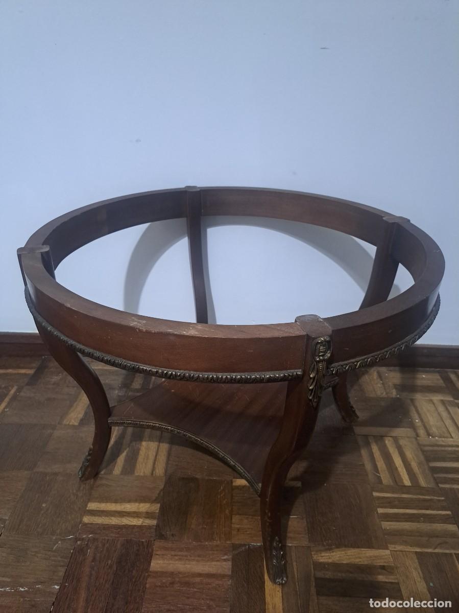 Antig&uuml;edades: MESA IMPERIO - MADERA, M&Aacute;RMOL Y BRONCE - Foto 3