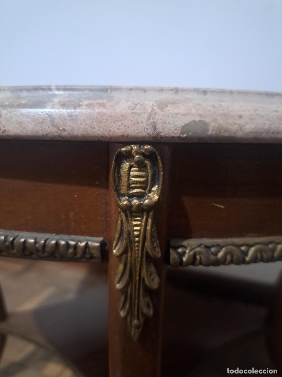 Antig&uuml;edades: MESA IMPERIO - MADERA, M&Aacute;RMOL Y BRONCE - Foto 6
