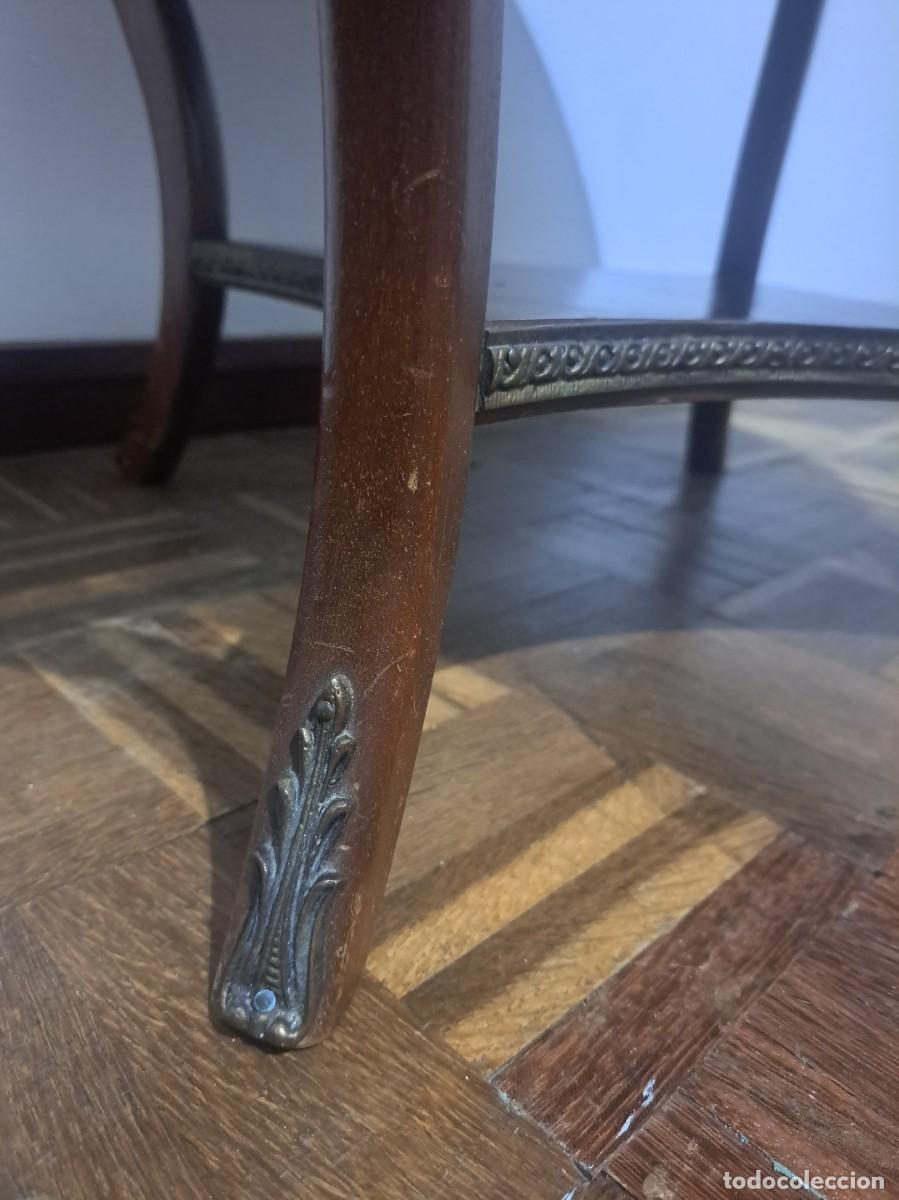 Antig&uuml;edades: MESA IMPERIO - MADERA, M&Aacute;RMOL Y BRONCE - Foto 8