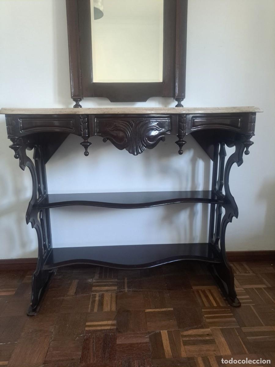 Antig&uuml;edades: Consola rom&aacute;ntica con espejo - Foto 2