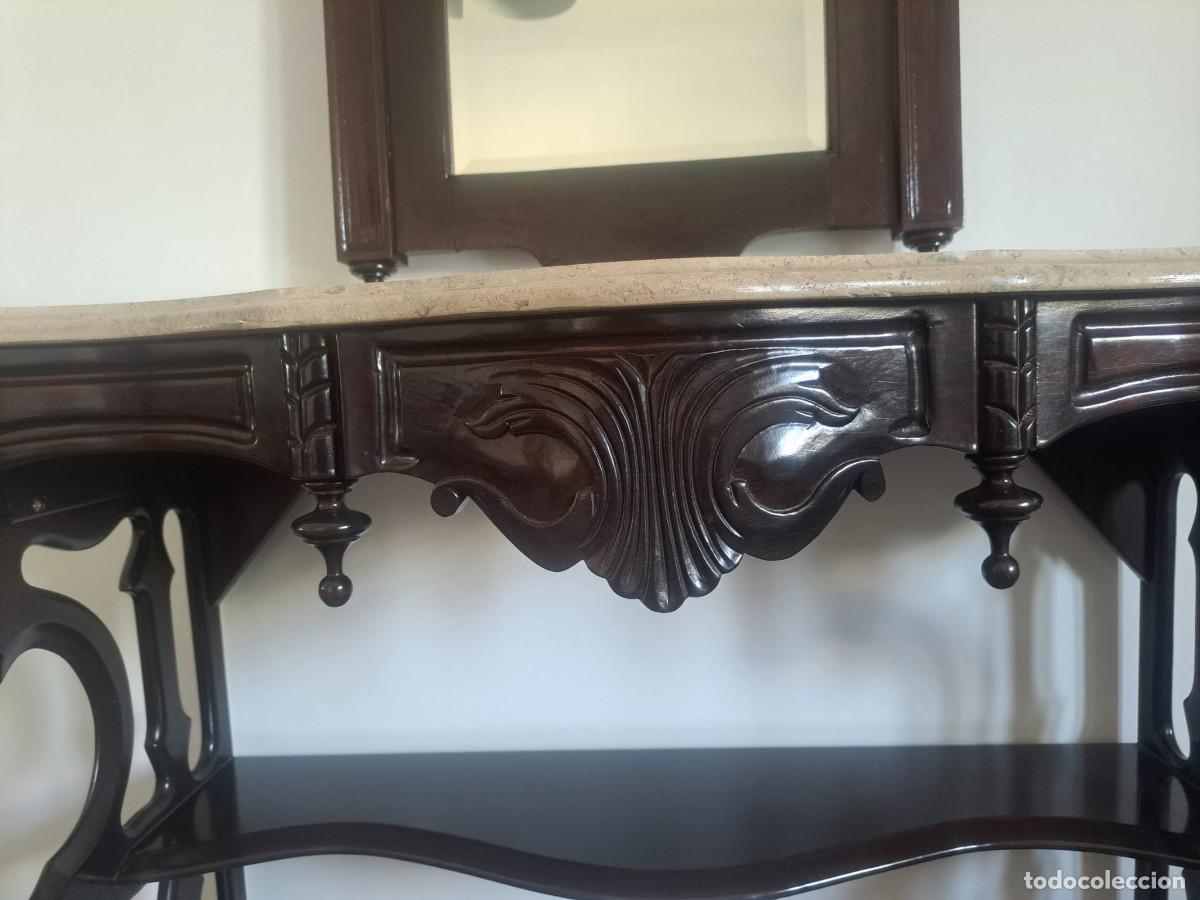 Antig&uuml;edades: Consola rom&aacute;ntica con espejo - Foto 15