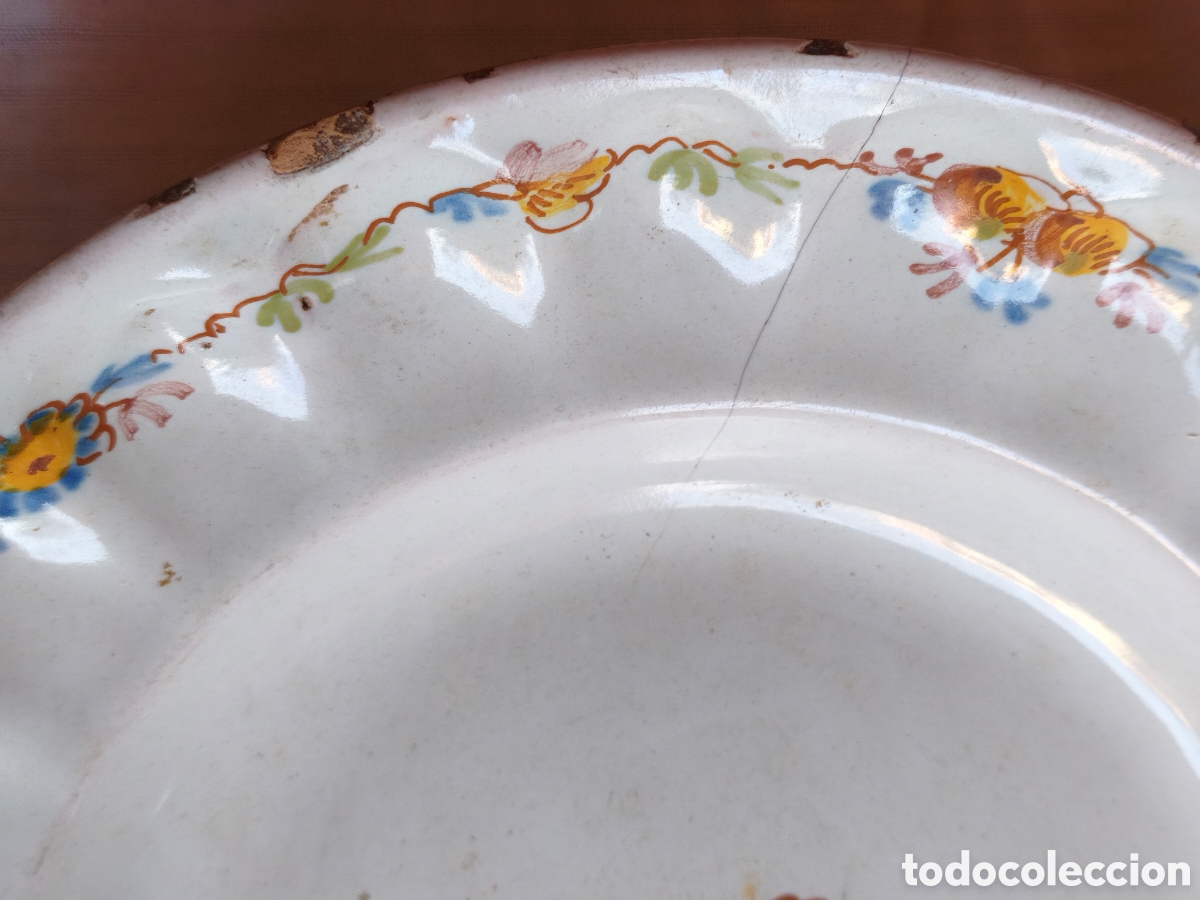 Antig&uuml;edades: Plato del siglo xviii - Foto 4