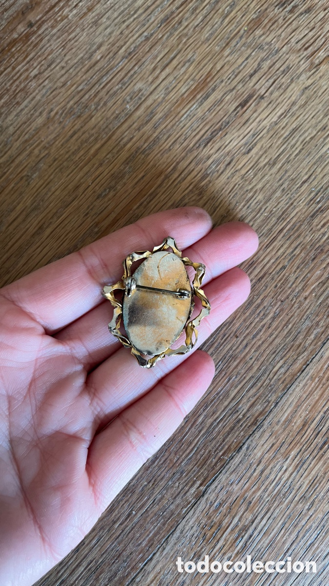 Antig&uuml;edades: Relicario sagrado coraz&oacute;n broche - Foto 3