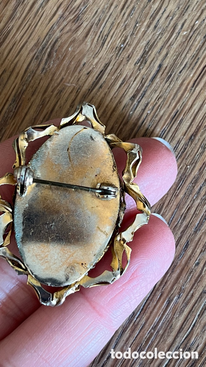 Antig&uuml;edades: Relicario sagrado coraz&oacute;n broche - Foto 4
