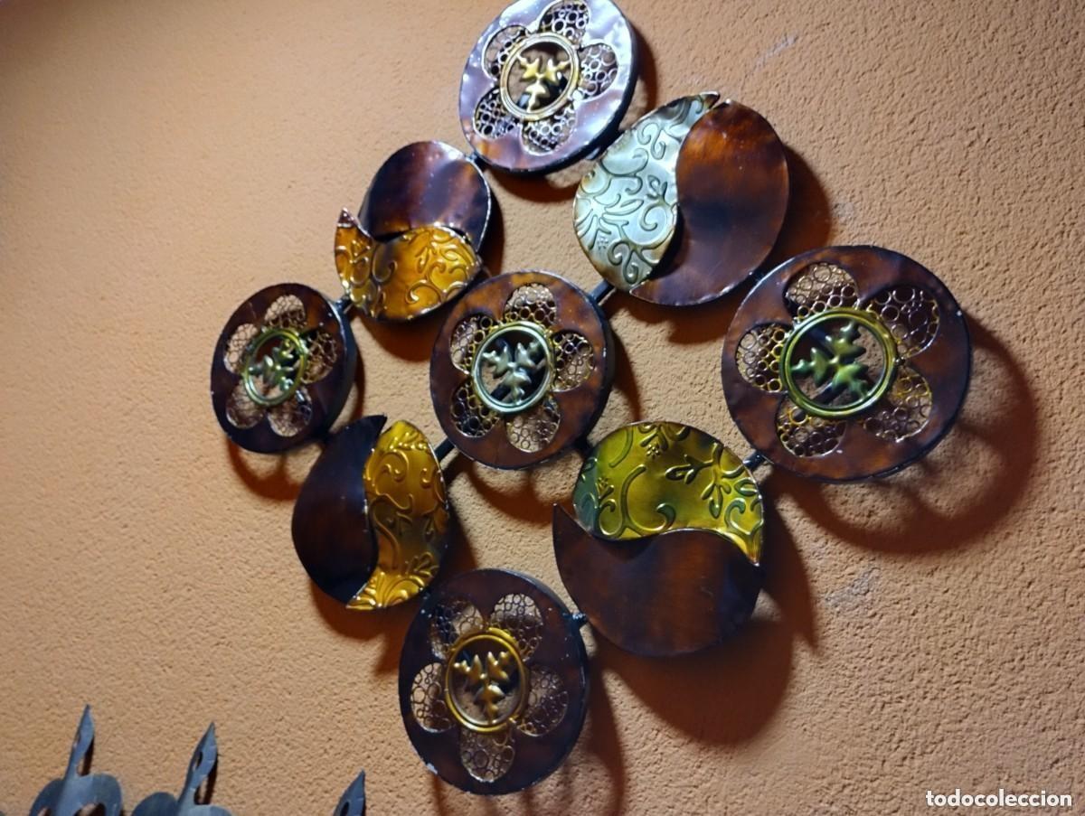 Antig&uuml;edades: PRECIOSA DECORACION DE METAL - Foto 9
