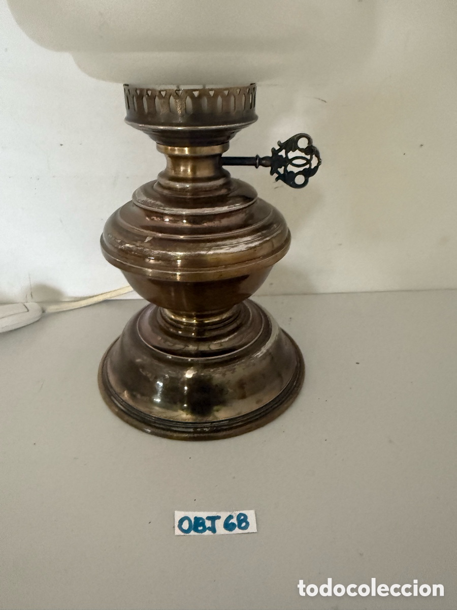 Antig&uuml;edades: L&aacute;mpara de mesa tipo quinqu&eacute; - Foto 3