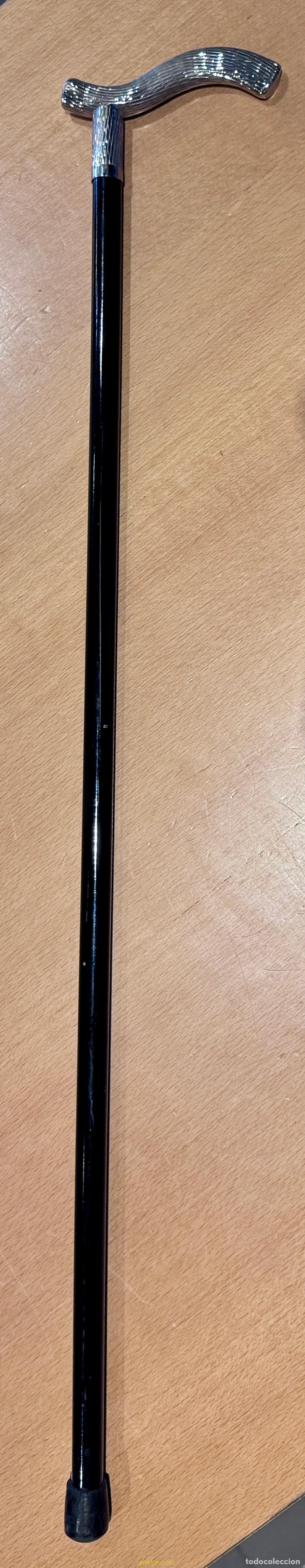 Antig&uuml;edades: BASTON EMPU&Ntilde;ADURA DE PLATA 85cm - Foto 6