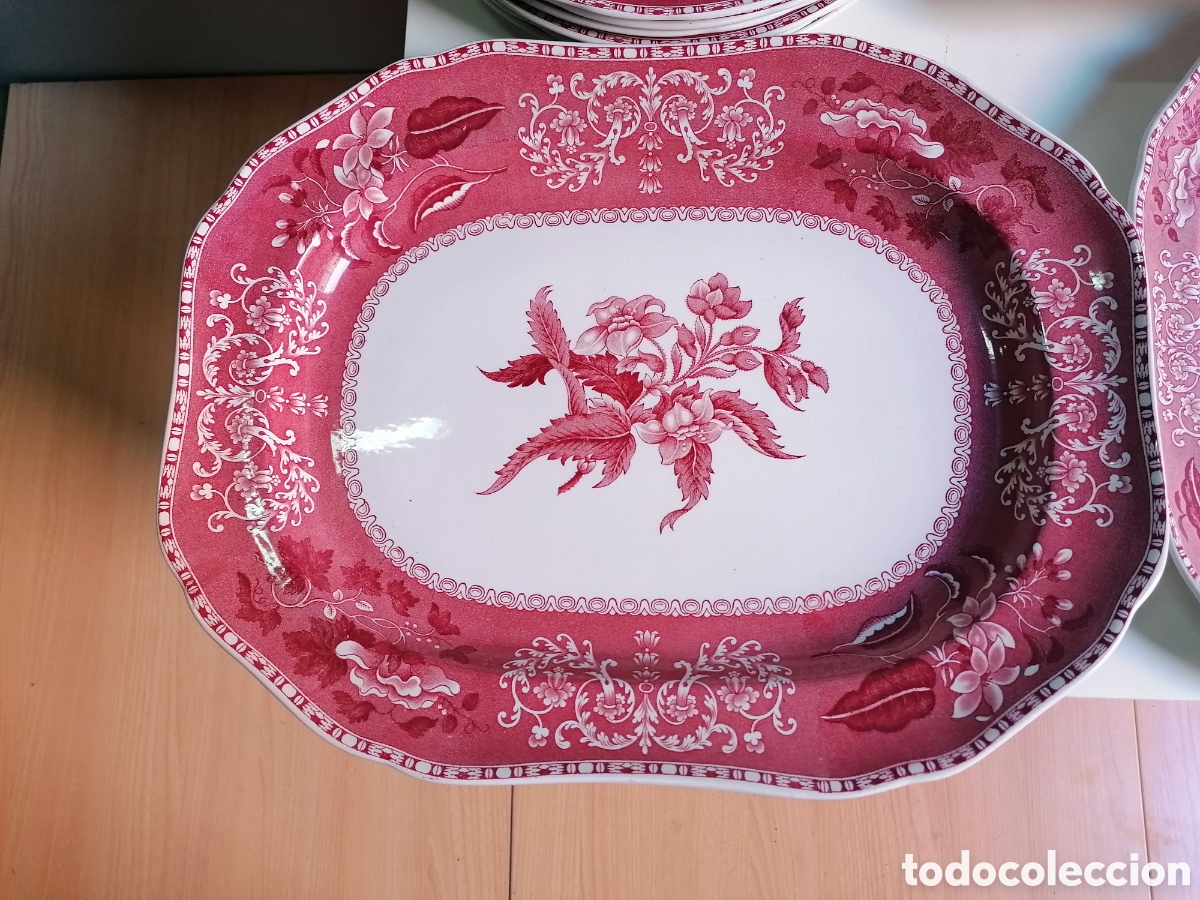 Antig&uuml;edades: JUEGO DE VAJILLA SPODE INGLAND - Foto 2