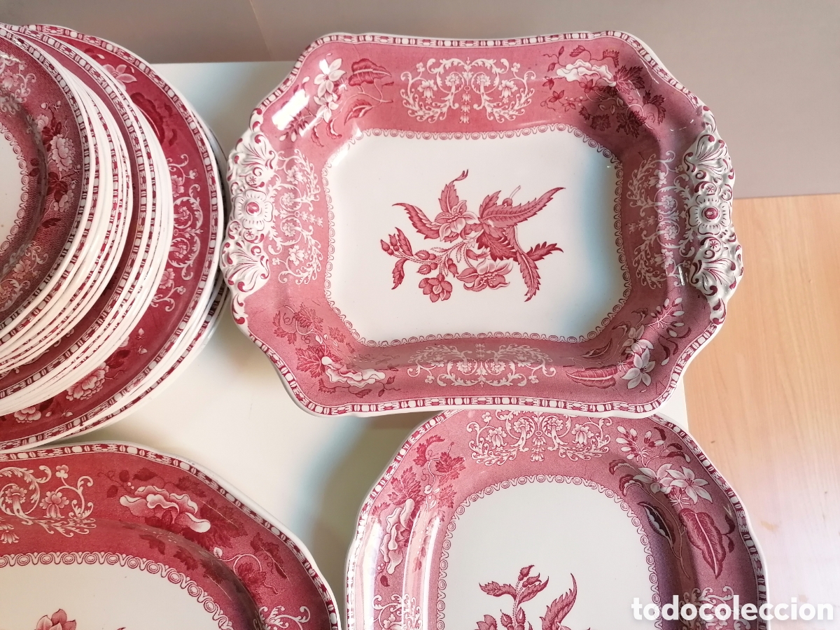 Antig&uuml;edades: JUEGO DE VAJILLA SPODE INGLAND - Foto 3