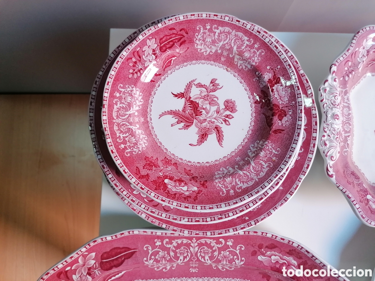 Antig&uuml;edades: JUEGO DE VAJILLA SPODE INGLAND - Foto 4