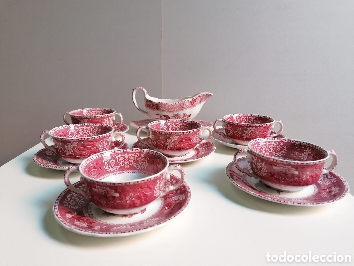 Antig&uuml;edades: JUEGO DE VAJILLA SPODE INGLAND - Foto 10
