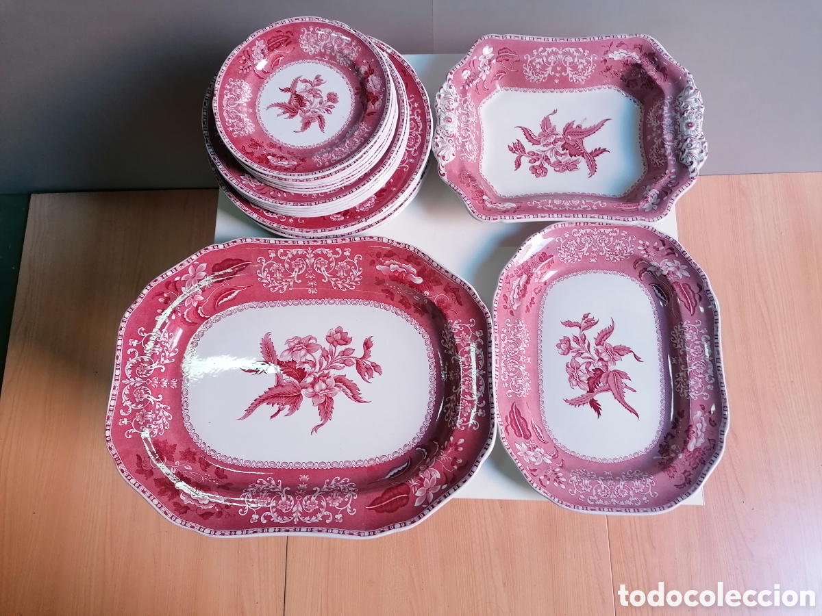 Antig&uuml;edades: JUEGO DE VAJILLA SPODE INGLAND - Foto 1