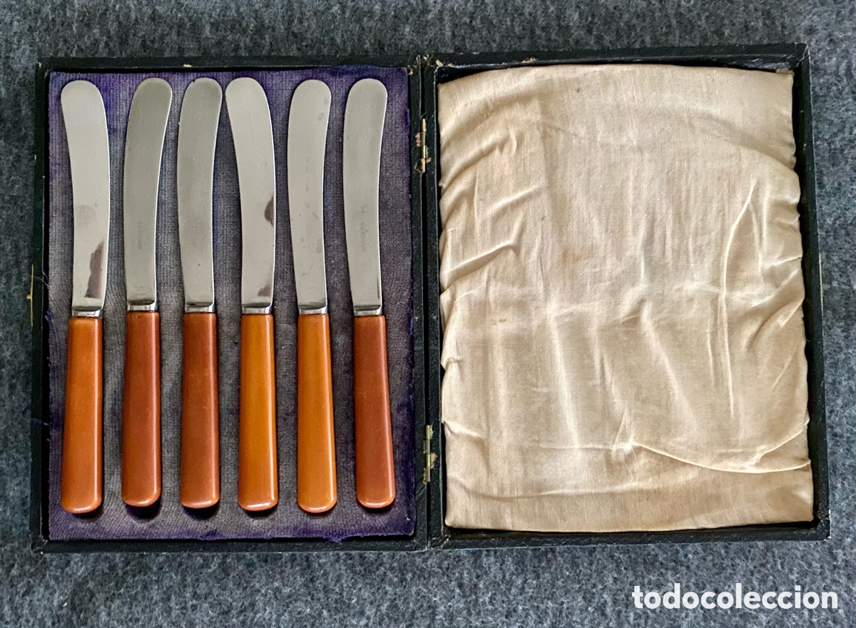 Antig&uuml;edades: CUBERTER&Iacute;A colecci&oacute;n cuchillo mantequilla - Foto 1