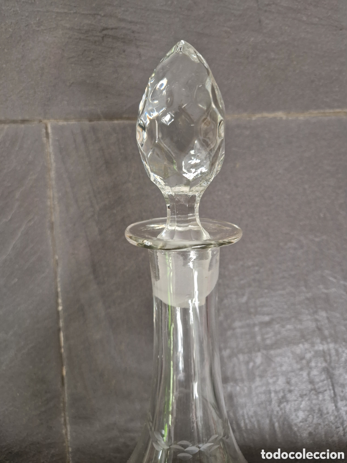Antig&uuml;edades: Licorera cristal tallado - Foto 2