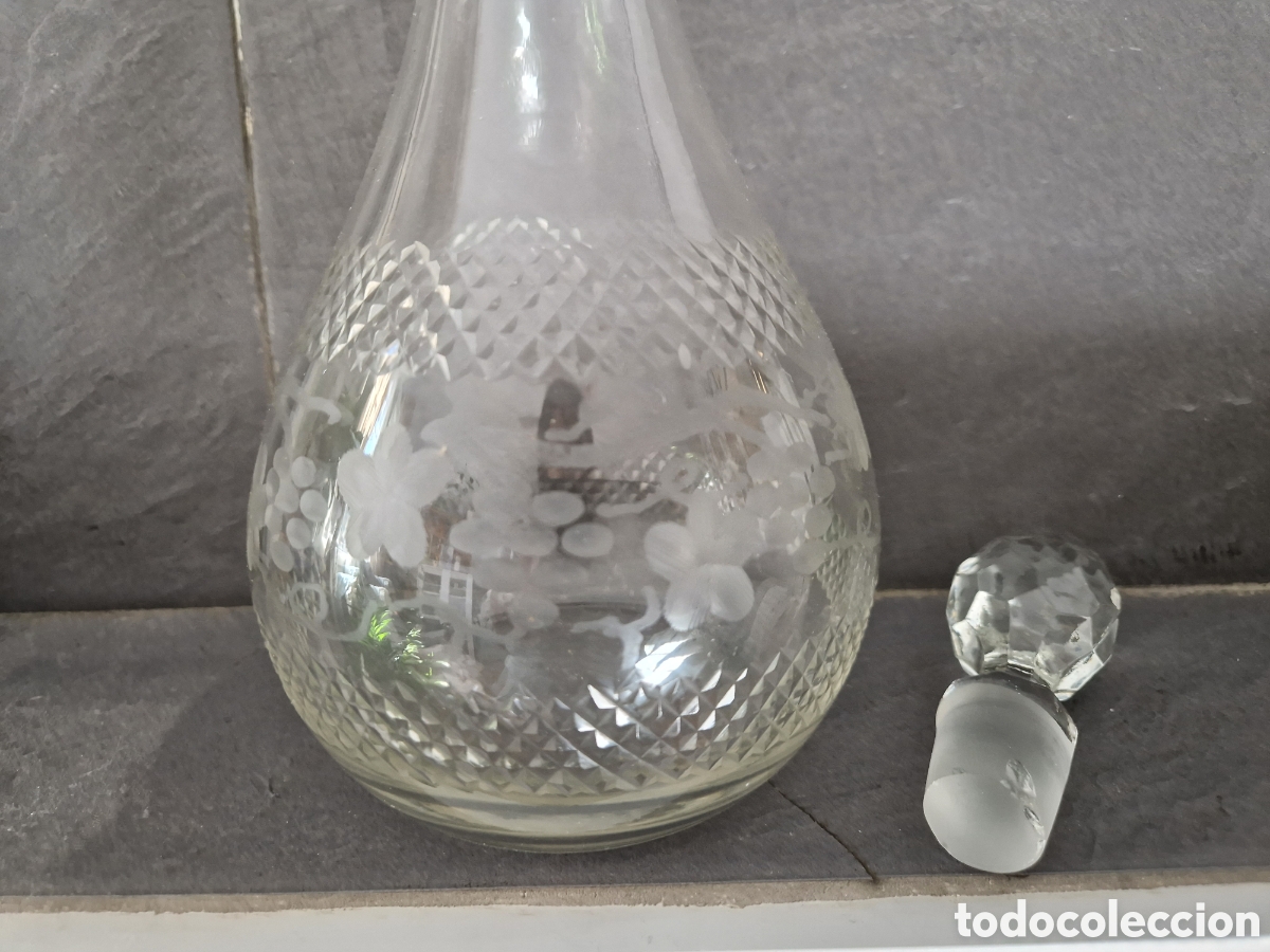 Antig&uuml;edades: Licorera cristal tallado - Foto 4