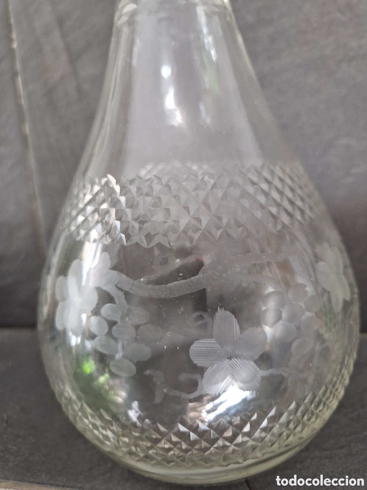 Antig&uuml;edades: Licorera cristal tallado - Foto 5