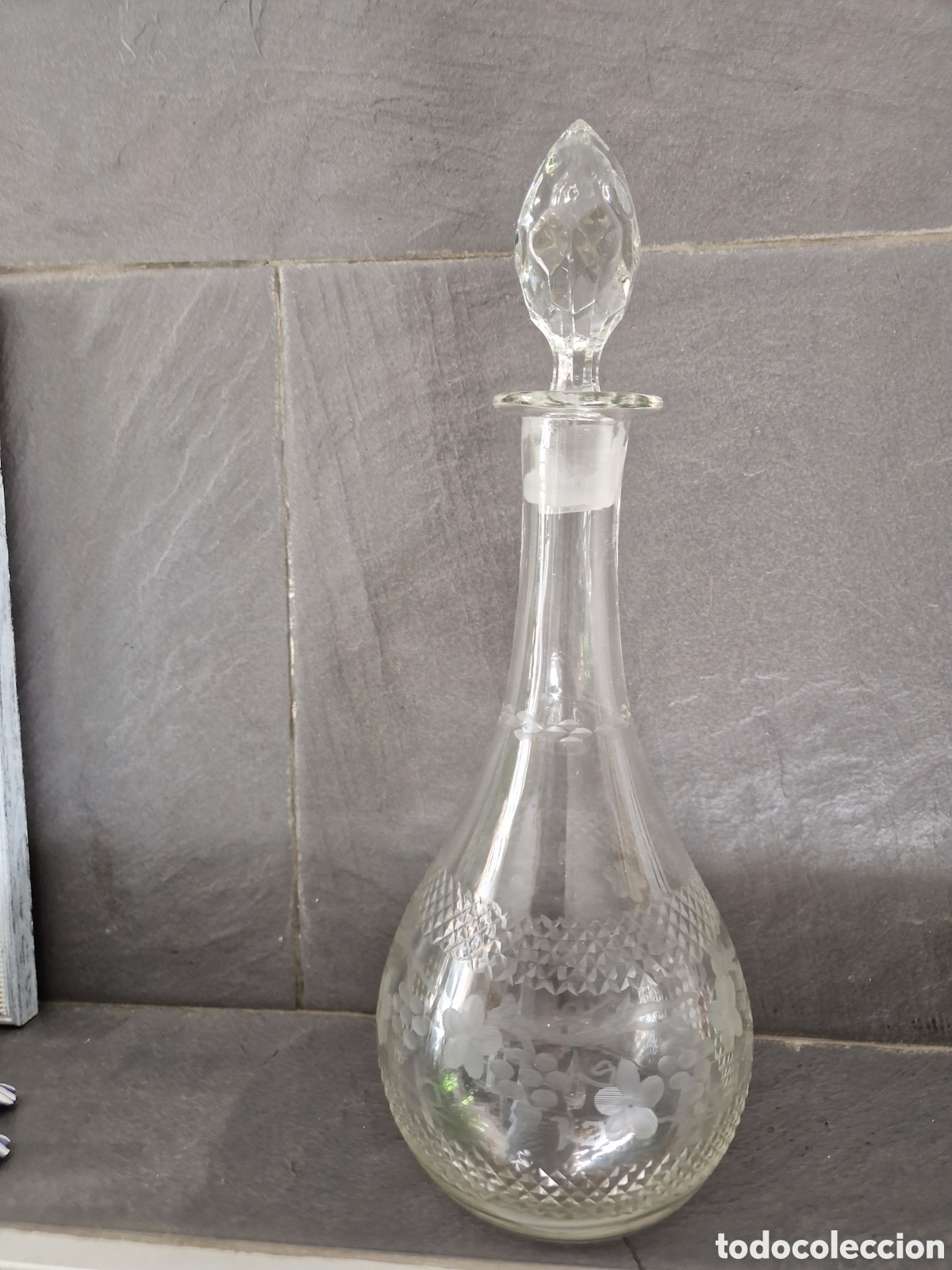 Antig&uuml;edades: Licorera cristal tallado - Foto 6