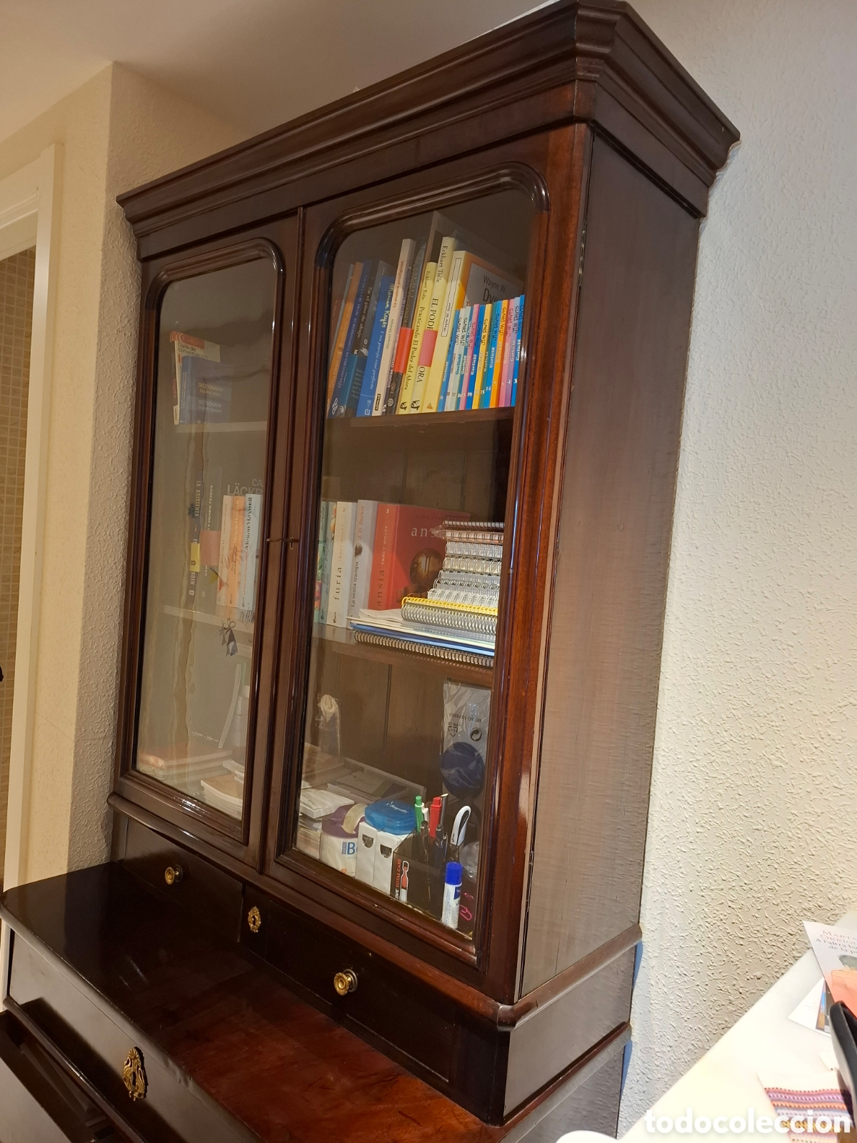 Antig&uuml;edades: Librer&iacute;a antigua de caoba - Foto 10