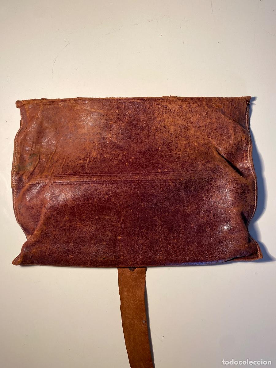 Antig&uuml;edades: Bolsa de cuero para documentos, S-XIX - Foto 5