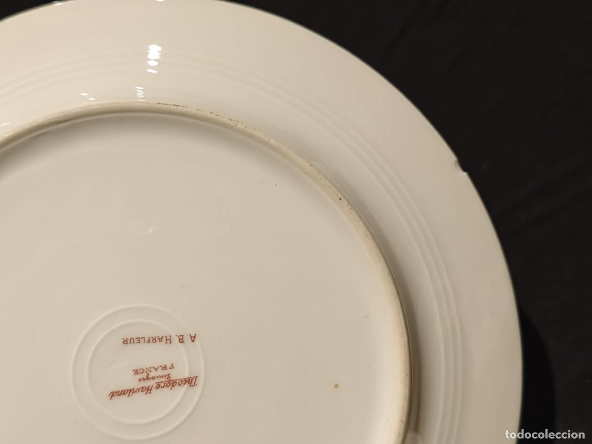 Antig&uuml;edades: 12 platos limoges Theodore Haviland postre / entrante - Foto 4