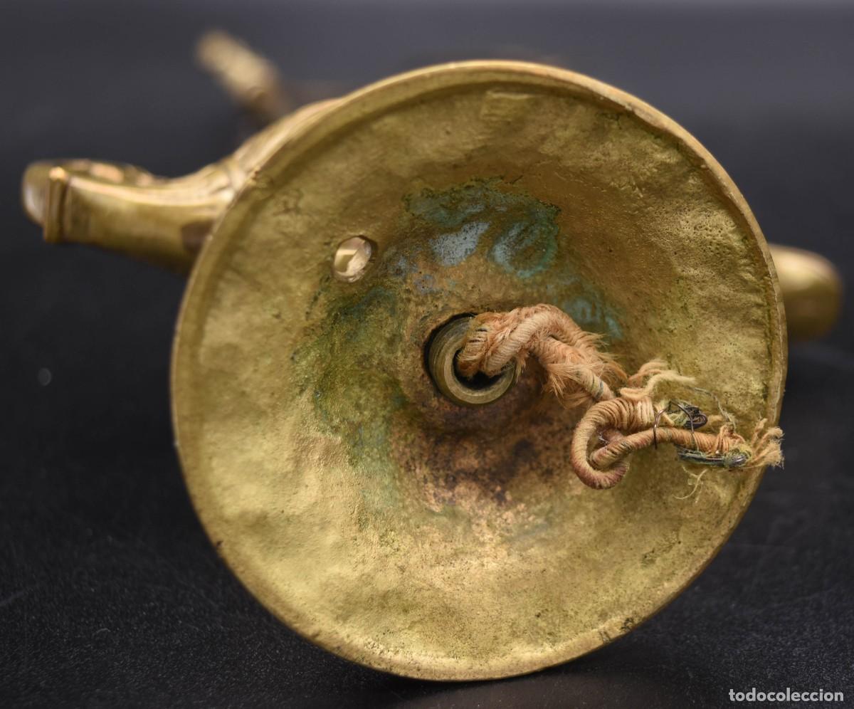 Antig&uuml;edades: L&aacute;mpara aladina realizada de bronce - Foto 15
