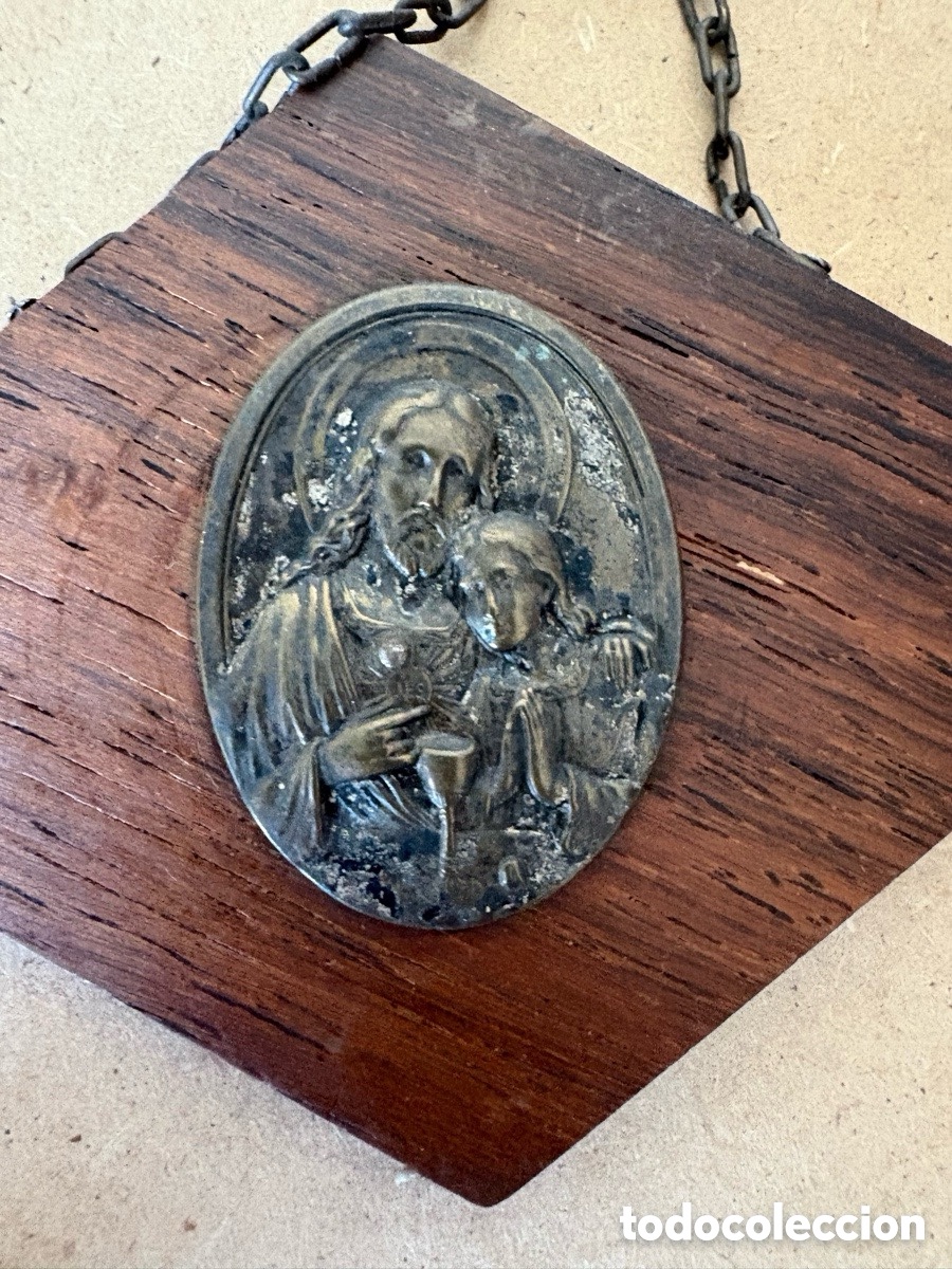 Antig&uuml;edades: Placa religiosa de colgar (A18) - Foto 3