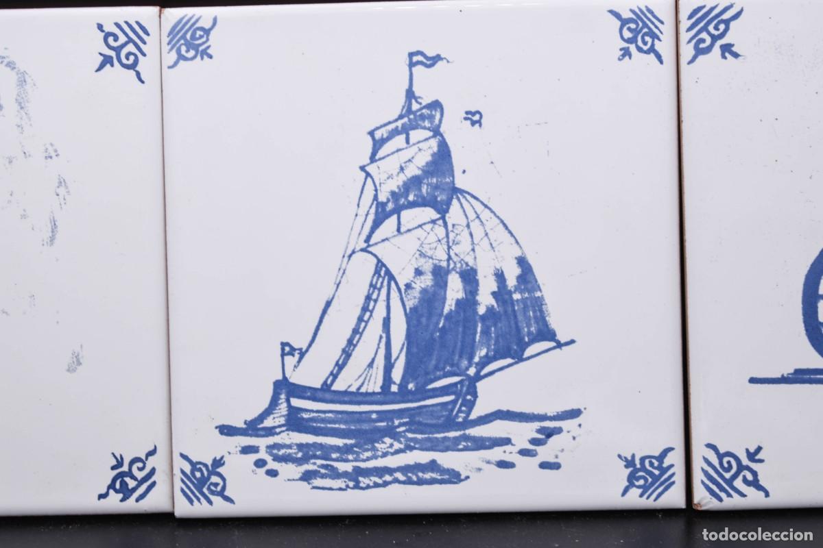 Antig&uuml;edades: Azulejos antiguos pintados - Foto 3