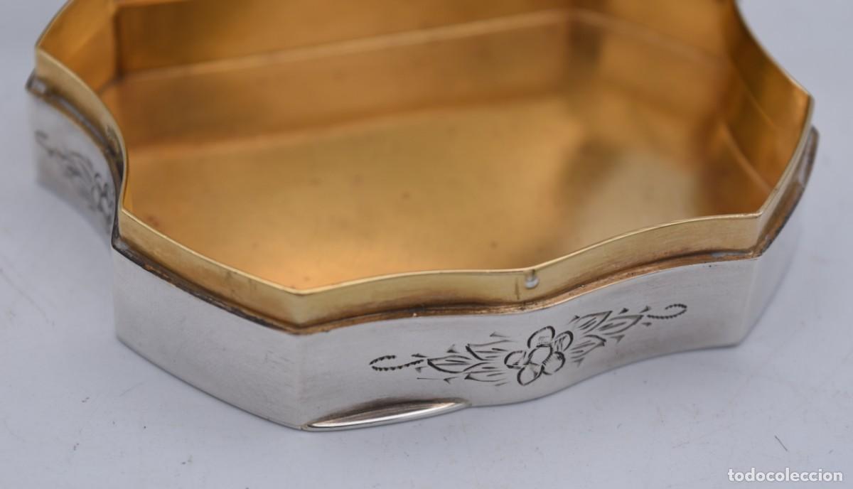 Antig&uuml;edades: Caja de rap&eacute; o alhajas - Plata - Foto 7