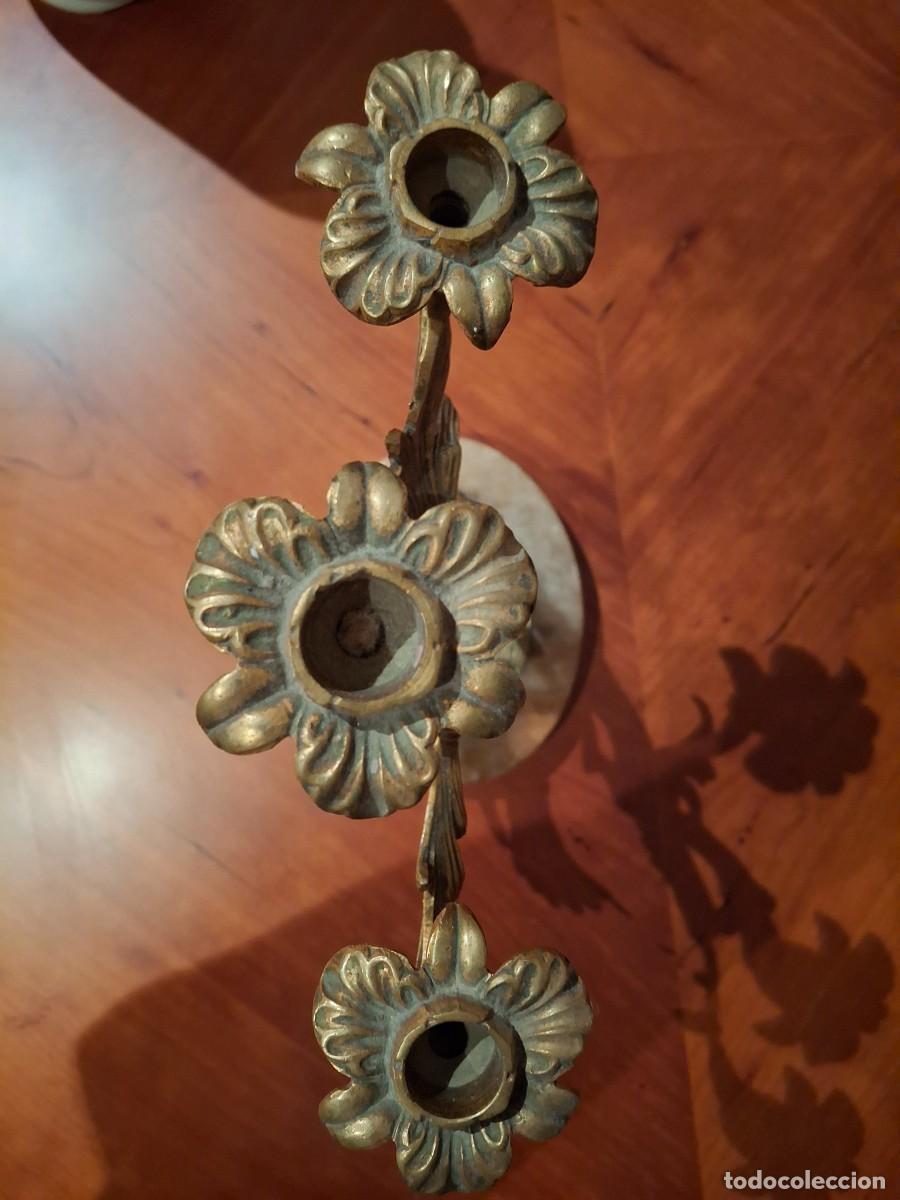 Antig&uuml;edades: Dos candelabros de estilo antiguo - Foto 2