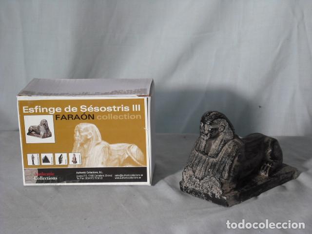 Antiques: ESFINGE DE SESOSTRIS III FIGURA DE CERAMICA