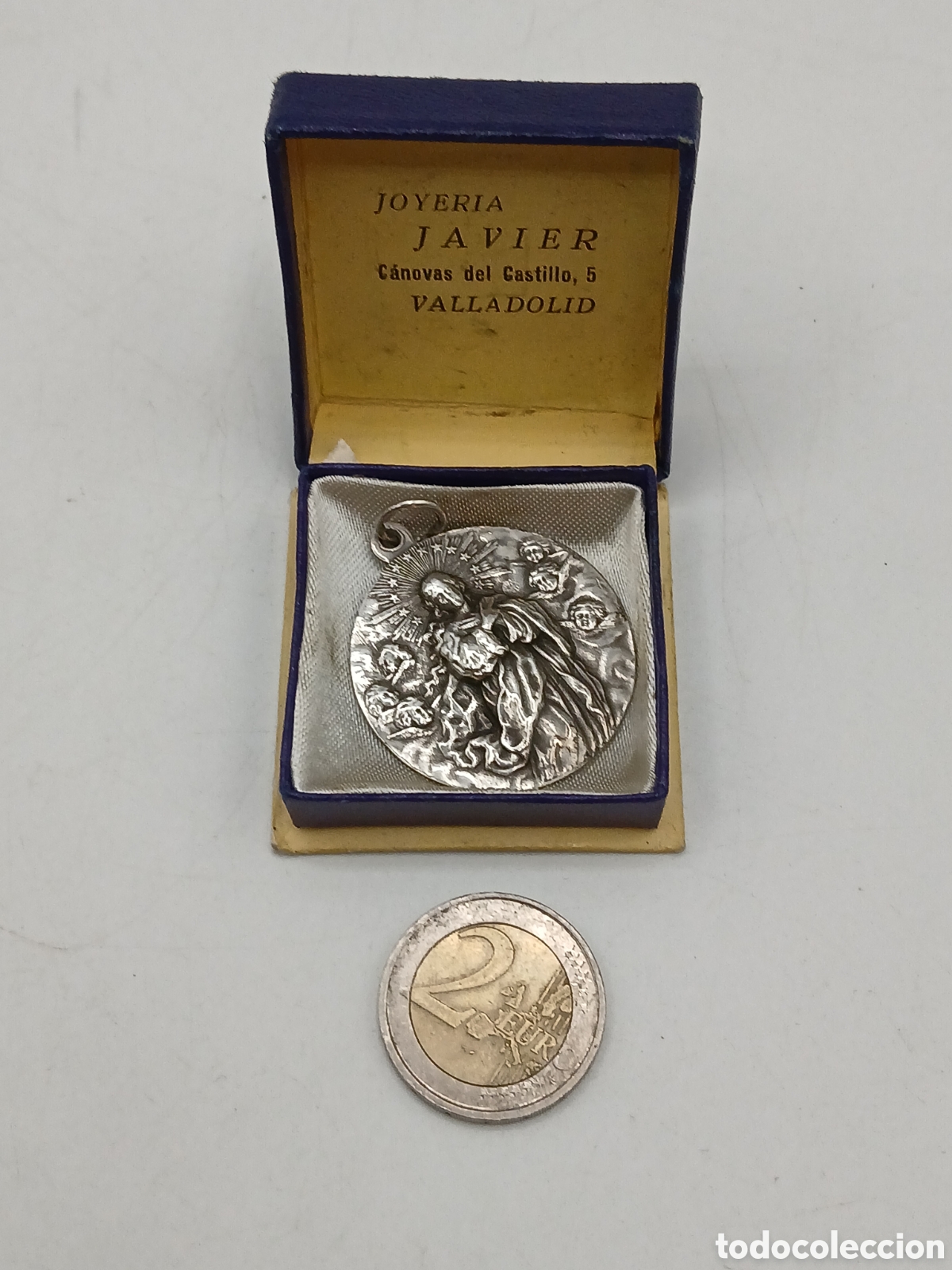 Antig&uuml;edades: Antigua medalla religiosa plata - Foto 3