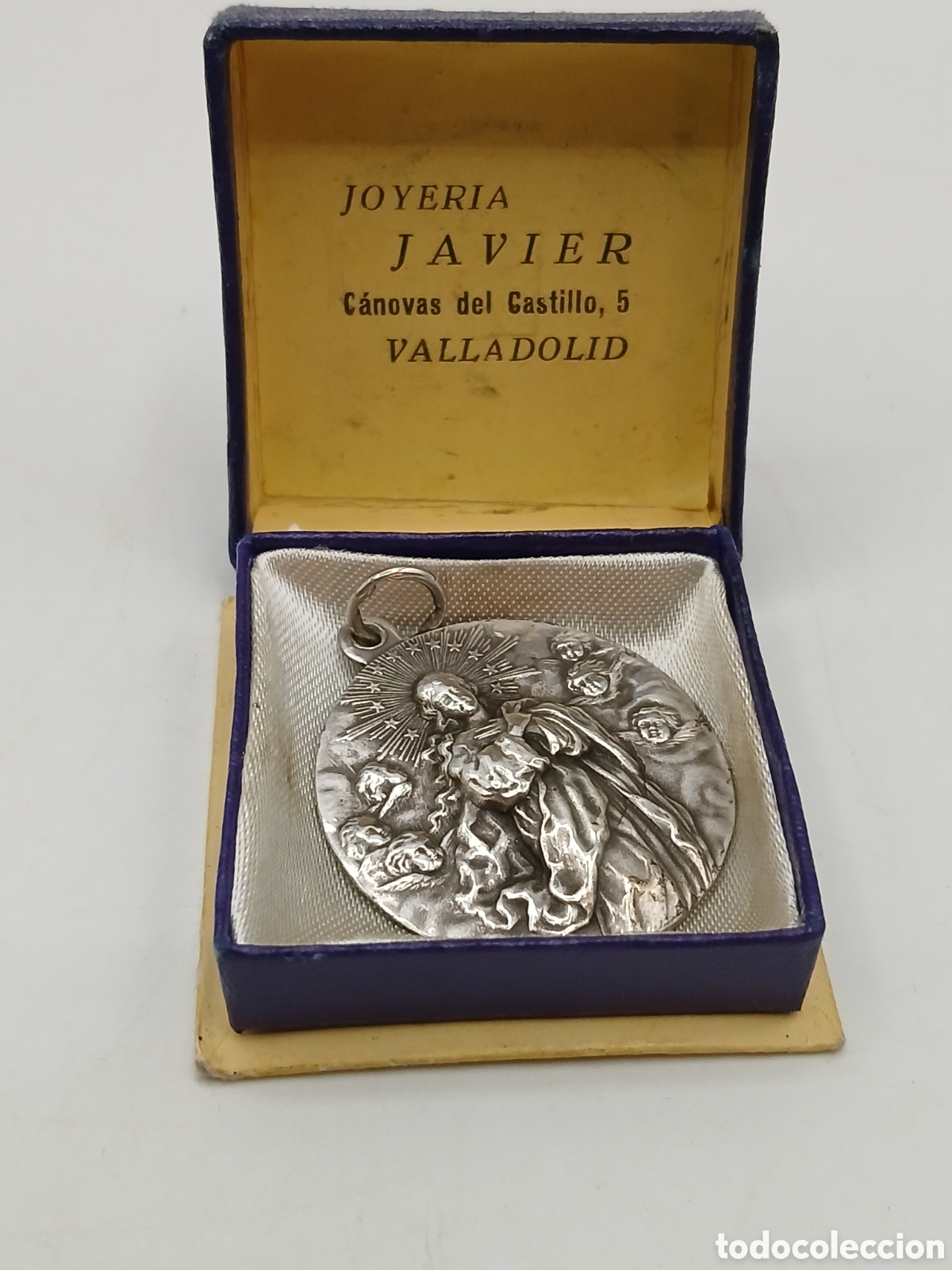 Antig&uuml;edades: Antigua medalla religiosa plata - Foto 1