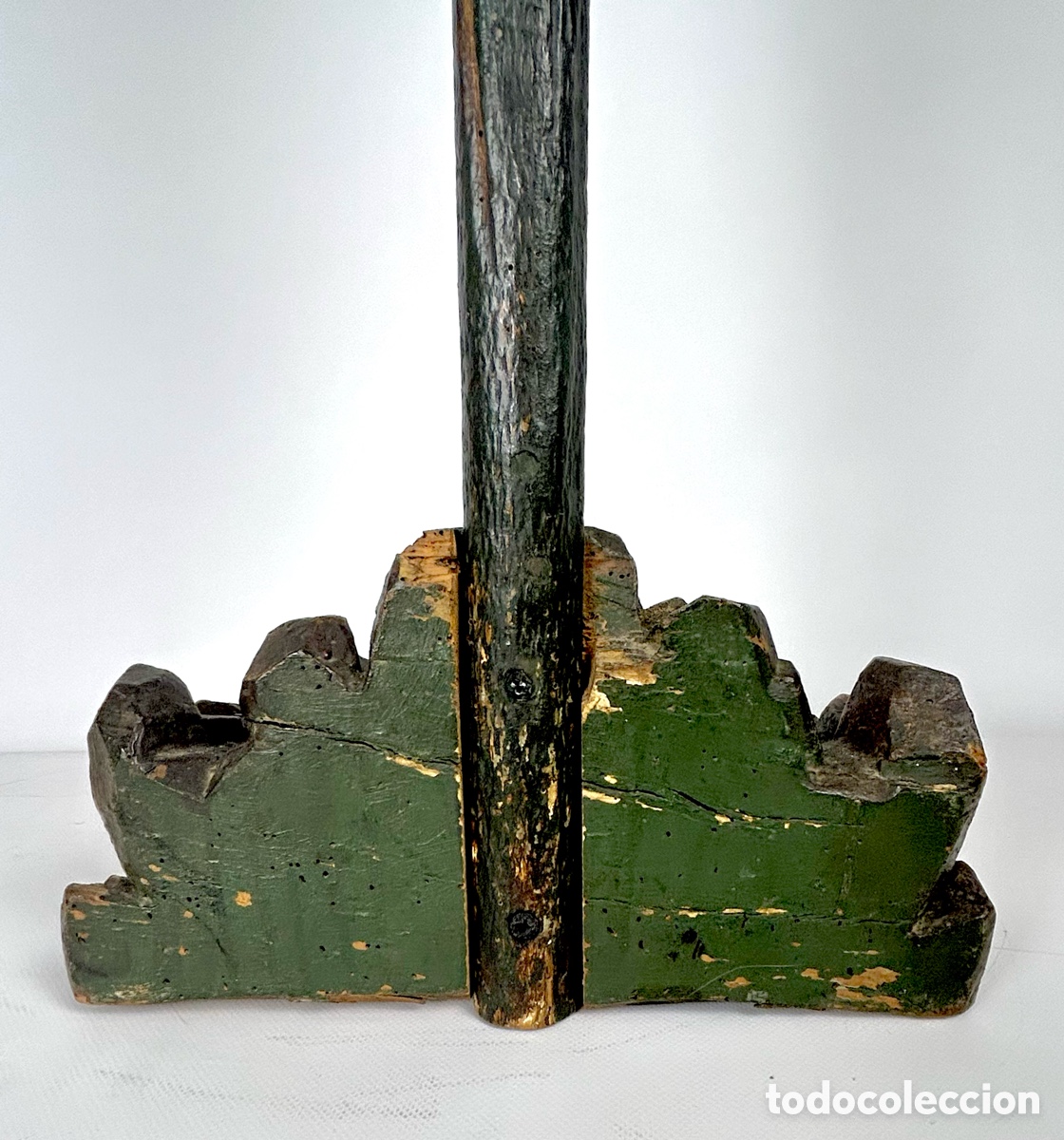 Antig&uuml;edades: Gran Cristo crucificado madera 1775&ndash;1850. - Foto 13
