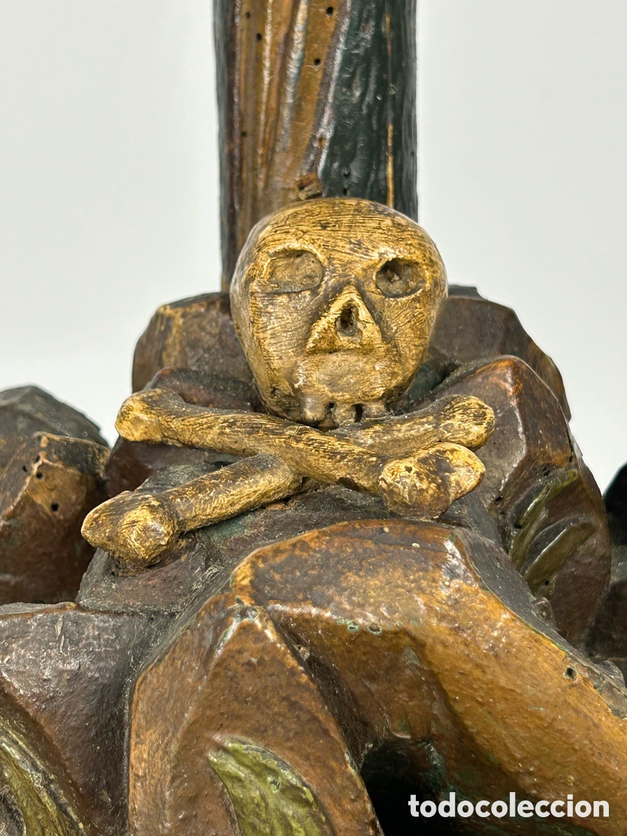 Antig&uuml;edades: Gran Cristo crucificado madera 1775&ndash;1850. - Foto 18