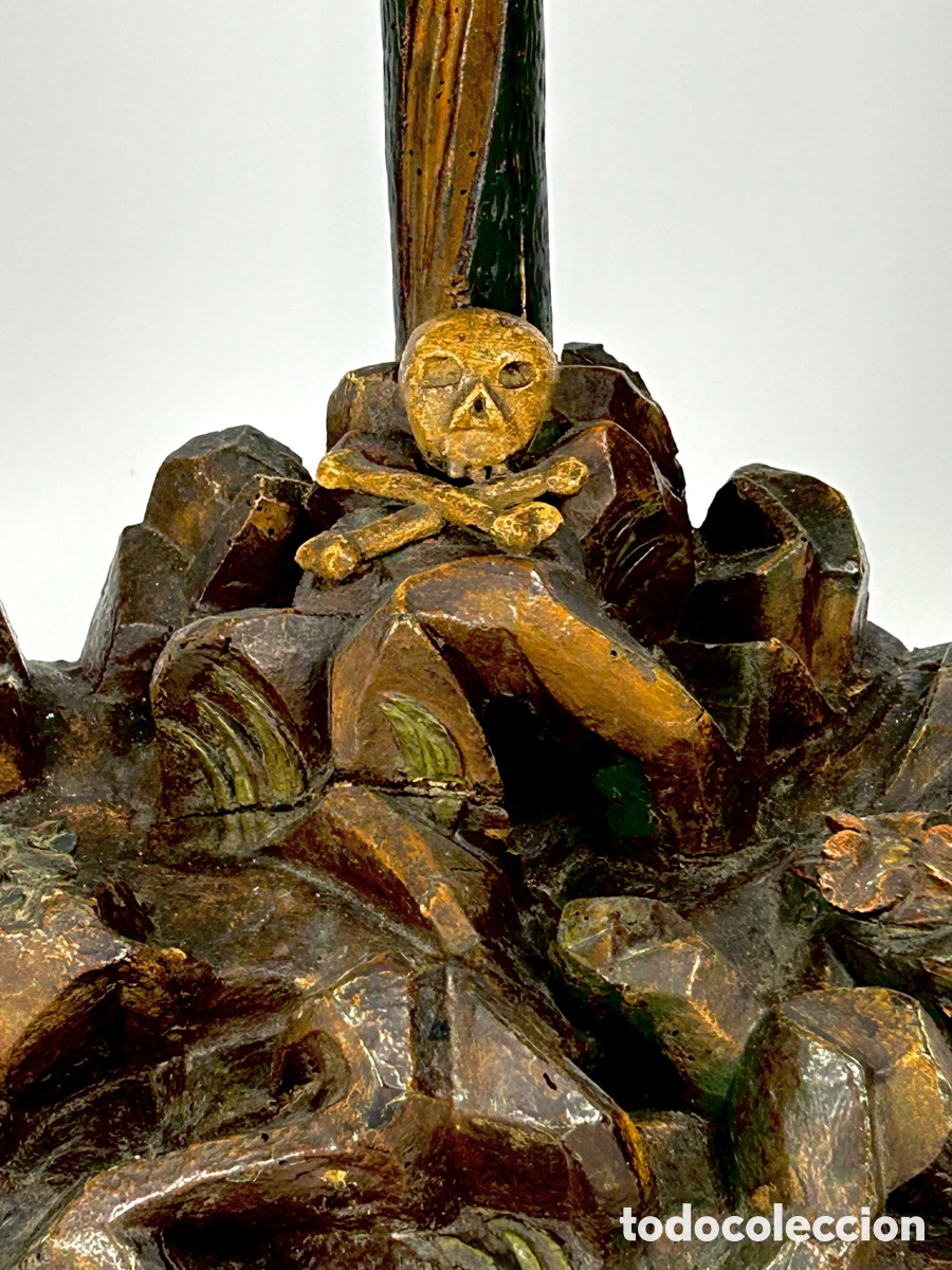 Antig&uuml;edades: Gran Cristo crucificado madera 1775&ndash;1850. - Foto 21