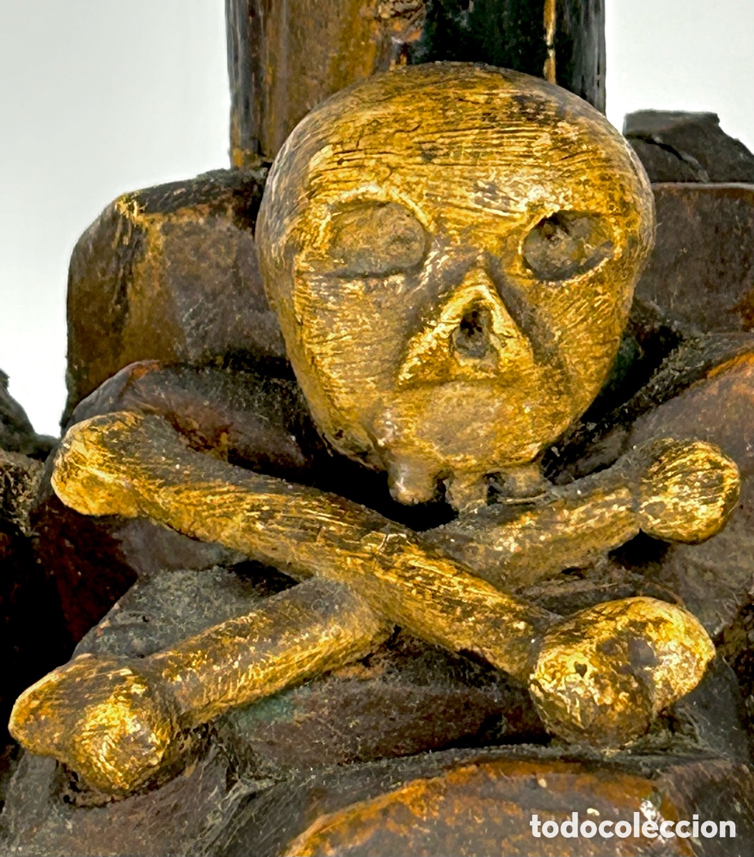 Antig&uuml;edades: Gran Cristo crucificado madera 1775&ndash;1850. - Foto 22