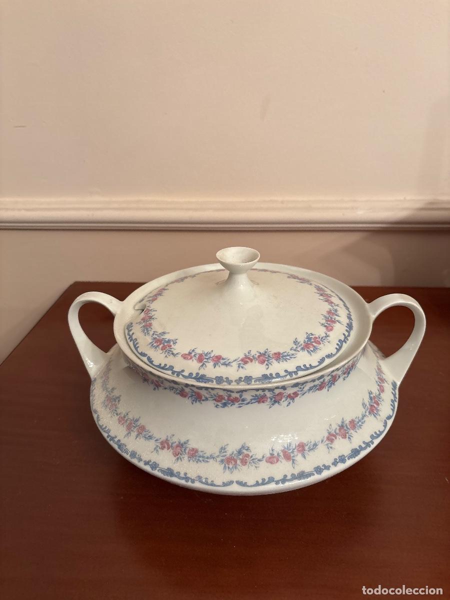 Antig&uuml;edades: Sopera porcelana Santa Clara - Foto 2
